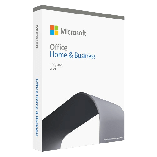 Produktbild der Microsoft Office Home & Business 2021 Software für PC und Mac