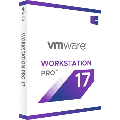 Produktbild der VMware Workstation Pro 17 Softwareverpackung