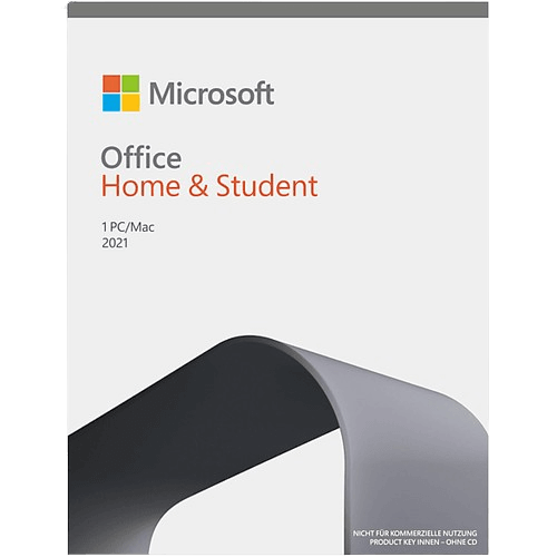 Verpackung von Microsoft Office Home & Student 2021 für 1 PC oder Mac