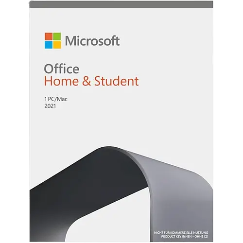 Verpackung von Microsoft Office Home & Student 2021 für 1 PC oder Mac