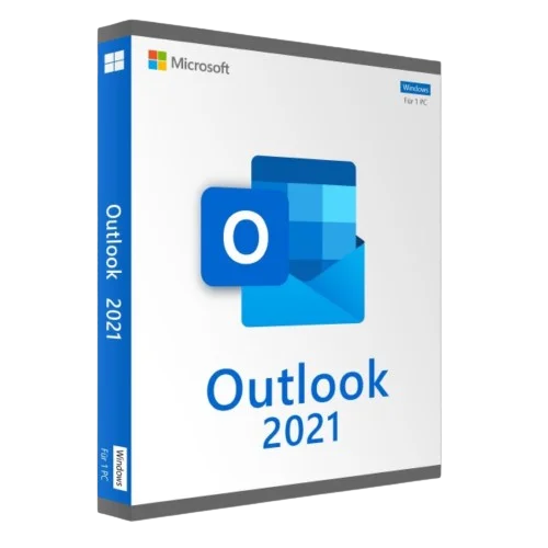 Verpackung der Microsoft Outlook 2021 Software für Windows PC