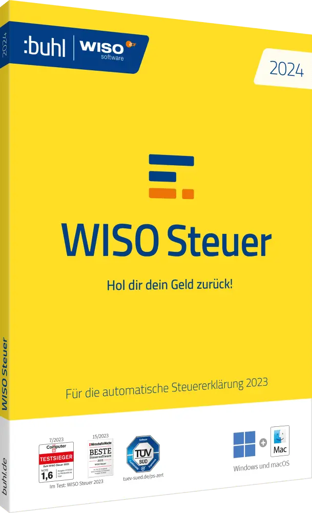 Verpackung der WISO Steuer 2024 Software für Steuererklärung
