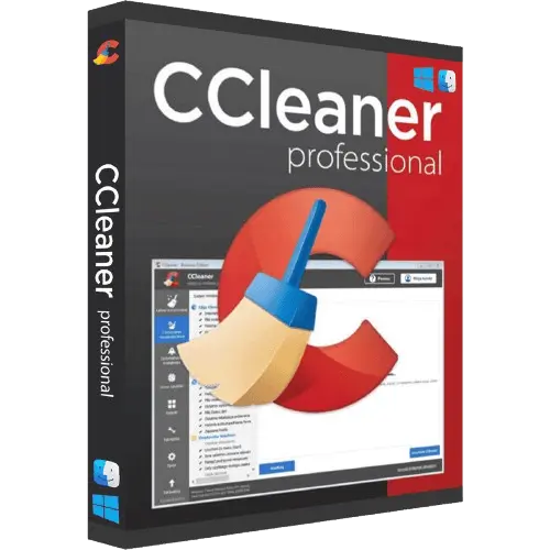 Produktverpackung der CCleaner Professional Software für Windows-PCs
