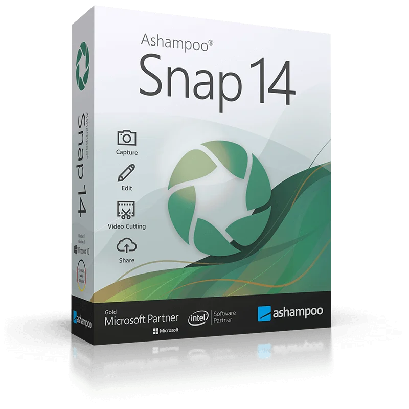 Verpackung Ashampoo Snap 14 Bildschirmaufnahme und Videobear