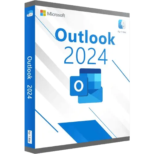 Verpackung von Microsoft Outlook 2024 für Mac